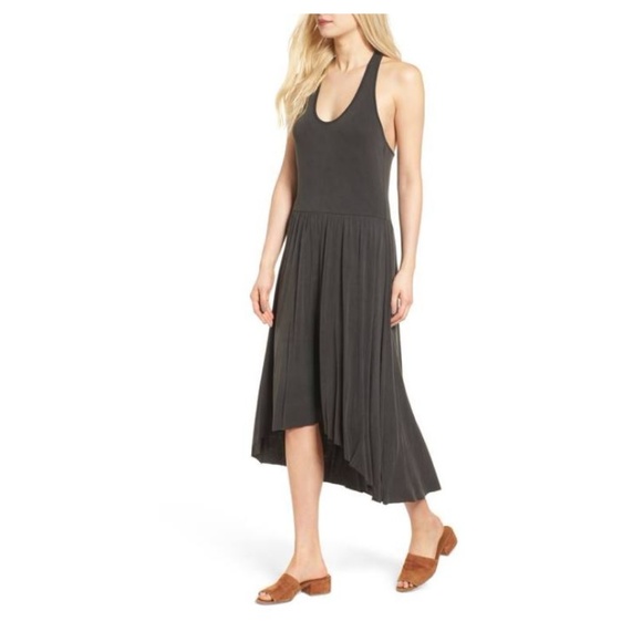 NWT Hinge Racerback Midi Dress Grey Nordstrom - Picture 8 of 8